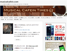 Tablet Screenshot of musicalcafein.com